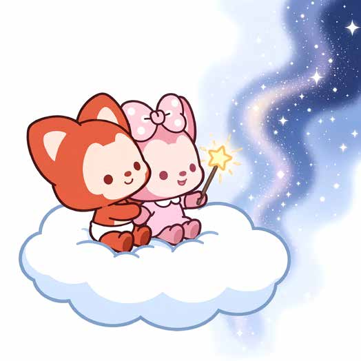 阿狸七夕云上相拥